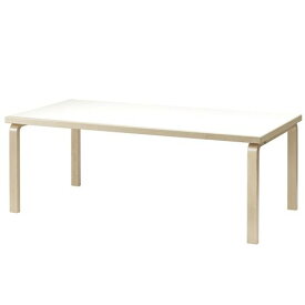 テーブル 86A アアルトテーブル ホワイトラミネート W240×D100cm (Artek アルテック)【代引不可商品】