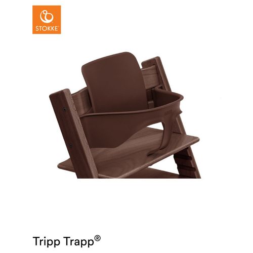 子どもとともに成長する椅子 トリップ トラップ ベビーセット ウォールナットブラウン ストッケ Stokke 送料無料 Trapp 品質保証 Tripp 安全