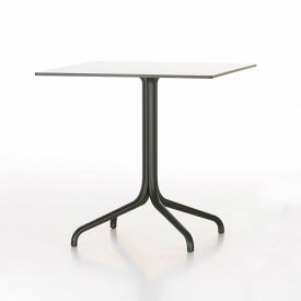 ベルヴィル テーブル スクエア 75×75cm ホワイト×ディープブラック インドア用 Belleville Table (vitra ヴィトラ)