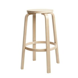 ハイスツール64 バーチ H75cm (artek アルテック Carry Away) 椅子 丸いす 木製 丸型 北欧 チェア 丸椅子 腰掛け ウッドスツール おしゃれ シンプル 軽い 軽量 丈夫 耐久性 【送料無料】