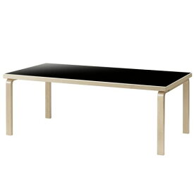 テーブル 86A アアルトテーブル ブラックリノリウム W240×D100cm (Artek アルテック)【代引不可商品】