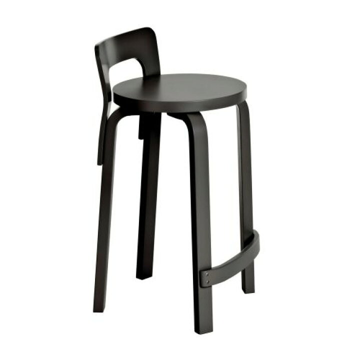 楽天市場】ハイチェアK65 ブラックラッカー (artek アルテック Carry 