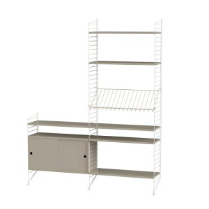 �L���r�l�b�g�{�t���A�p�l�� W160×D30×H200cm MDF (String Bundles Living)�y����s���i�z