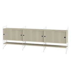 �L���r�l�b�g�{�t���A�p�l�� W240×D30×H85cm �E�b�h (String Bundles Living)�y����s���i�z