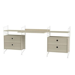 �X�g�����O �f�X�N�{�`�F�X�g W200×D60×H85cm �E�b�h (String Bundles Work Space)