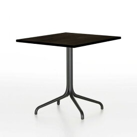 ベルヴィル テーブル スクエア 75×75cm ダークオーク×ディープブラック インドア用 Belleville Table (vitra ヴィトラ)