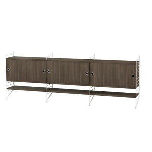 �L���r�l�b�g�{�t���A�p�l�� W240×D30×H85cm �E�H���i�b�g (String Bundles Living)�y����s���i�z