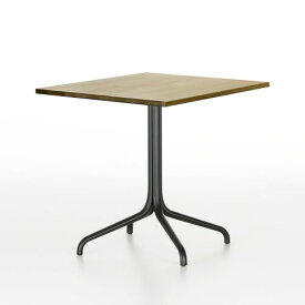 ベルヴィル テーブル スクエア 75×75cm ライトオーク×ディープブラック インドア用 Belleville Table (vitra ヴィトラ)