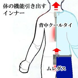 着ている衣服が現象で一種の空調服になる「背中クールタイ」と「ムレダス」のお得なセット 暑い環境で煙突効果 ポンピング効果で熱放出 背中 パンツ 冷却 汗濡れない 熱中症対策グッズ 寒い環境下で背中痩せる脂肪冷却 ダイエット 陰嚢 ミトコンドリアで妊活効果 送料無料