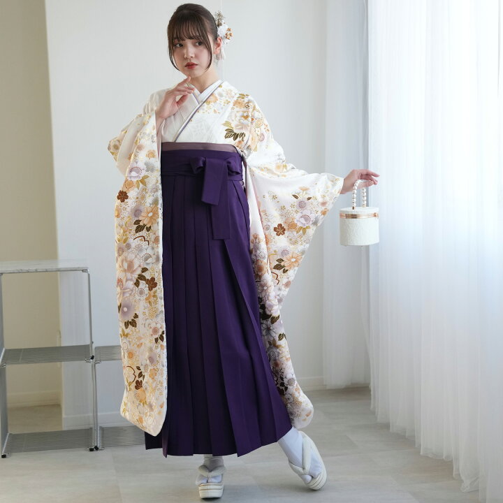 楽天市場】【レンタル】【袴 18点セット レトロホワイトに咲く浪漫桜 