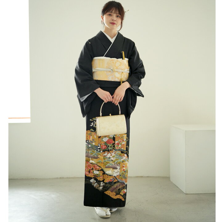 楽天市場】【レンタル】黒留袖レンタル フルセット 高級 正絹 結婚式 
