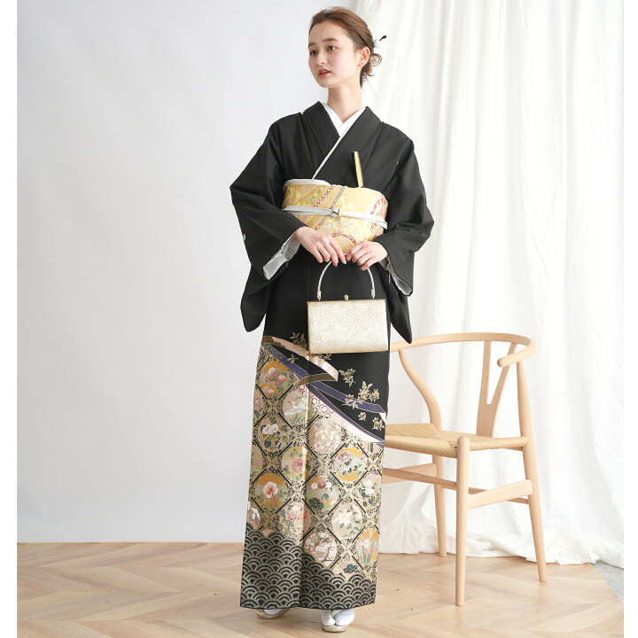 楽天市場】【レンタル】黒留袖レンタル フルセット 結婚式着物 留袖 黒 
