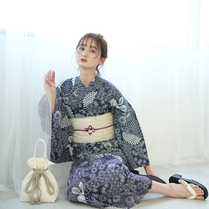 楽天市場】浴衣 セット レディース 3点セット utatane フリーサイズ 