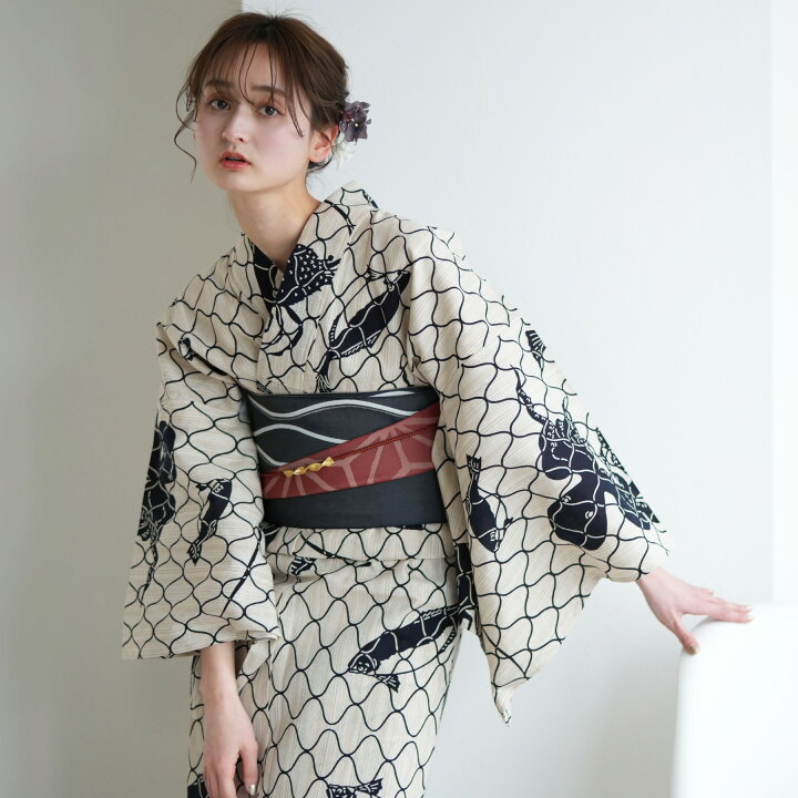 楽天市場】【utatane×注染工房 日本製小幅生地使用 浴衣3点セット 先 