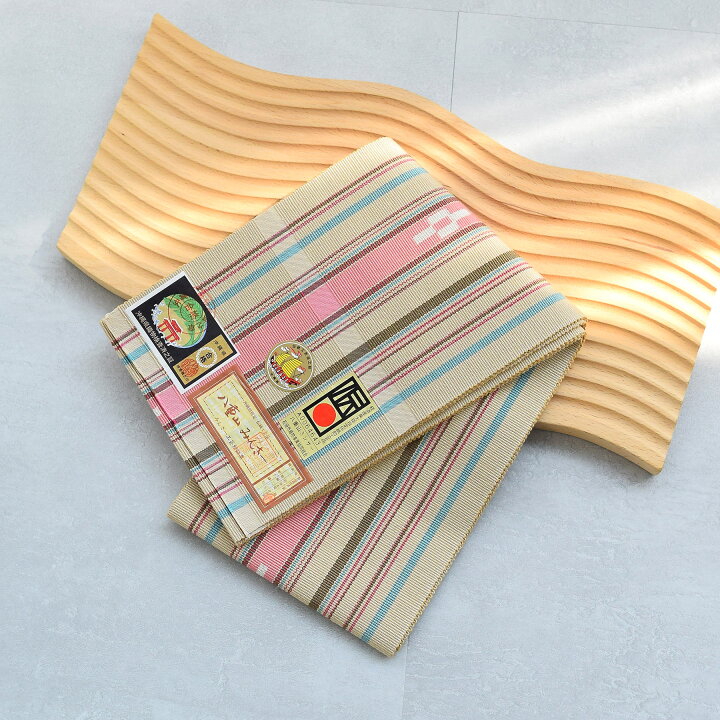 楽天市場】【八重山みんさー ミンサー半幅帯 単品 草木染 ベージュ 