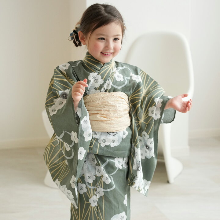 楽天市場】【ひよこ商店 kids 高級変わり織 子供浴衣3点セット 女の子 