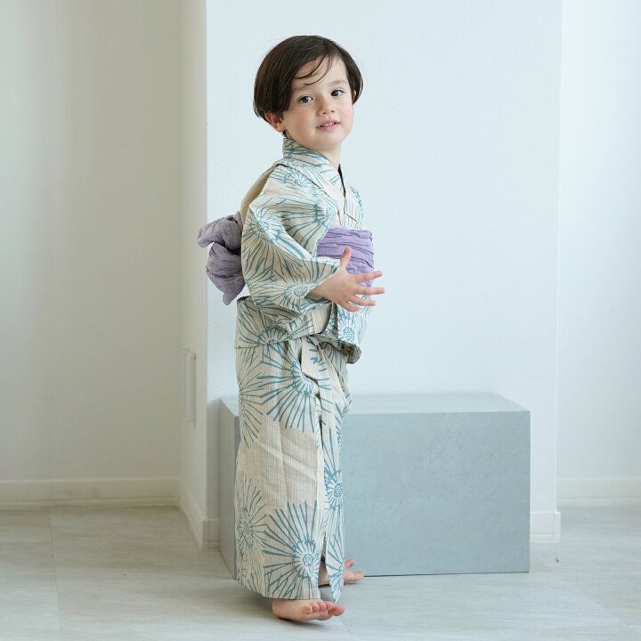 楽天市場】子供浴衣 3点セット（浴衣/帯/下駄） utatane 100-130cm 