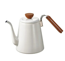 【送料無料：北海道・沖縄・離島は別途送料＋660円】 HARIO(ハリオ) ボナ・琺瑯ドリップケトル　800mL BDK-80-W