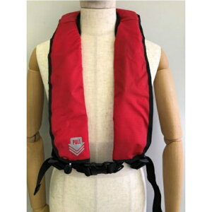【マラソン期間5%OFFクーポン27日9時まで】ライフジャケット 手動膨張式 救命胴衣 FN-70HA 赤 レッド 釣り 救命具 命綱 浮き 護岸工事 工事 収納 船 海 海上 日本製 浮力 小型船 兼用 道具 ジャケ