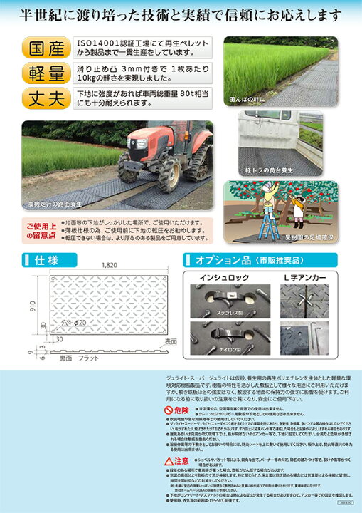 保障 仙台銘板-Yahoo 店6枚セット 京葉興業 スーパージュライト36 910mm×1,820mm 3×6判サイズ プラスチック敷板 樹脂製敷板 ジュライト 敷鉄板ダイコク板 プラシキ 養生敷板 stadtkopierer.de