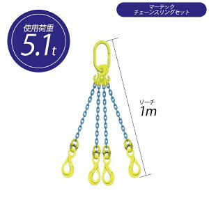 �y�}���\������2%OFF�N�[�|��17��9���܂Łz�`�F�[���X�����O�Z�b�g 4�{�݂� �g�p�׏d5.1t �}�[�e�b�NG�`�F�[���X�����O TG4�]EGKNA 8mm×1m ��m����H�� TAIYO 1011750