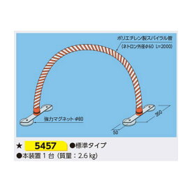 【スーパーSALEポイント2倍11日1時まで】重機接触防止装置 アーチ型 L2000mm 強力マグネット取付 5457