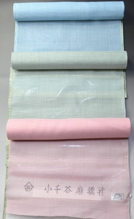 楽天市場】和光織物小千谷本麻・ビビットカラー格子柄「平地」色襦袢  