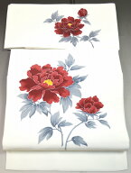【新品】おしゃれ染帯 お仕立て上がり簡単2部式名古屋帯 No.002 素材：正絹素材 簡単着付け お仕立て上が…