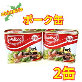 ポーク 2缶セット スパム ポークランチョンミート チャンプルー 保存食 災害用保存食 沖縄 ポーク卵おにぎり 缶詰 ソウルフード