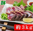 鹿児島枕崎産 かつおたたき ワラ焼【業務用】 【3.0kg】 送料無料 かつお公社【タレ付き】 冷凍 お刺身用 ギフト 贈答…