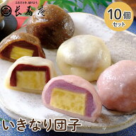 いきなり団子 10個入 熊本 長寿庵 【送料無料 いきなり団子 くまもと お取り寄せ 地元 和菓子 人気 芋ま…