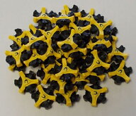 10pcs イエロー ゴルフ クリート チャンプ スパイク スティンガー シューズ 交換 スパイク鋲