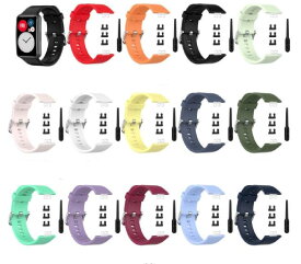 HUAWEI Watch FIT / watch Fit new / WATCH FIT Special Edition バンド シリカゲルバンド スポーツ シリコン リストバンド交換 柔らか ベルト ウォッチベルト 腕時計ベルト ウェアラブル SmartWatch スマートウォッチ