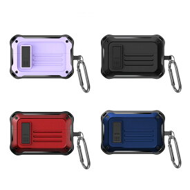 WF-1000XM4 ケース カバー イヤーピース14個付き TPU + PCの二重素材 ロック機能 ソニー sony WF1000XM4 ワイヤレス イヤーホン 用 保護ケース 全面保護 キズ防止 耐衝撃 落下防止 紛失防止カバー ワイヤレス充電対応 カラビナ付き