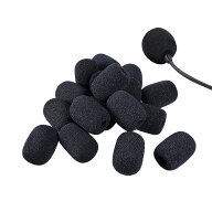 10個 マイクスポンジ 6mm 8mm 10mm 12mm 15mm ヘッドセット インカムマイク風防 拡声器 雑音防止 マイク…