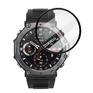 2 Amazfit T-Rex 3 tB A}YtBbg ȖʃJo[ Sʕی یtB PET ANZT[ ʕی X}[gEHb`