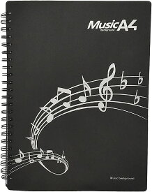 楽譜ファイル A4サイズ 楽譜入れ 収納ホルダー 25ページ 50枚 楽譜用ファイル ミュージックファイル クリアファイル 直接書き込めるデザイン