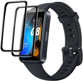 2枚 huawei band8 band9 3D曲面カバー 全面保護 バンド8 バンド9 保護フィルム PET複合材 アクセサリー 画面保護 スマートウォッチ huawei band 8 9