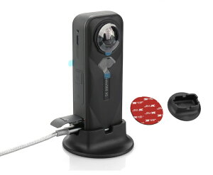 Insta360 X5 X4 �Ή� �f�X�N�X�^���h �ԍڃz���_�[ �V���R���x�[�X �Œ�X�^���h ���͔S�� �[�d���Ȃ���g�p�\ ����~�� ���X�^���h �_�b�V���{�[�h �ԓ� �C���X�^360 �A�N�Z�T���[