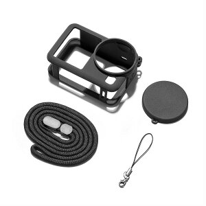 DJI OSMO ACTION 6 �Ή� ���i���V���R���ی�P�[�X �����Y�J�o�[ �l�b�N�X�g���b�v �n���h�X�g���b�v 4�_�Z�b�g �A�N�V�����J�����p �ی�J�o�[ ���h�~ �ϏՌ� �����h�~ �y�� �A�N�Z�T���[�L�b�g