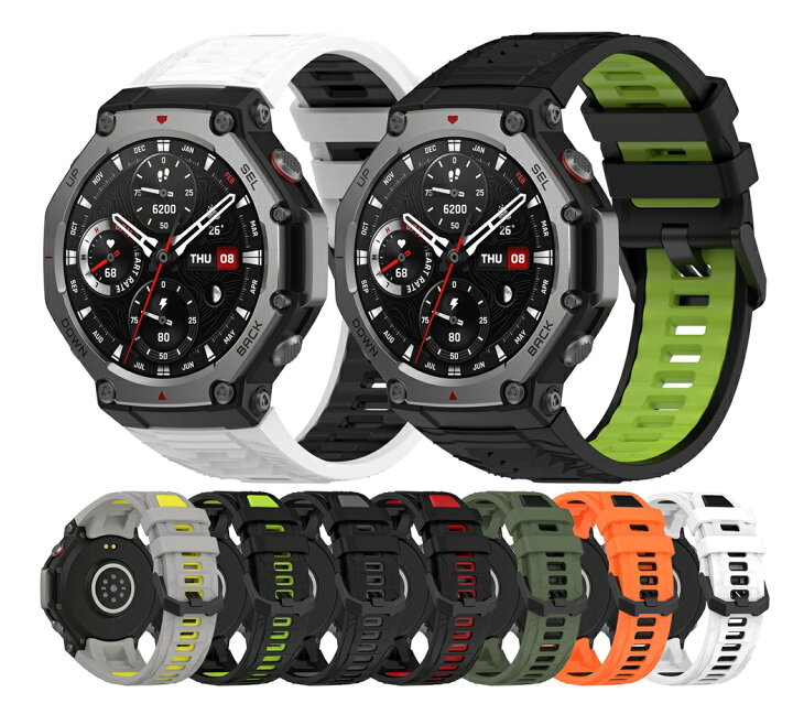 楽天市場】amazfit t-rex3 バンド 交換バンド シリコンバンド アマズ 