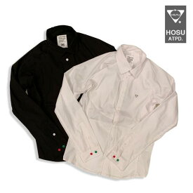 HOSU Stretch L/S Shirt ホス ストレッチシャツWhite,Black 2色4サイズ