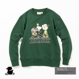 grn outdoor SOTOASOBI SNOOPY CREW SWEAT クルーネックスウェット スヌーピーコラボ