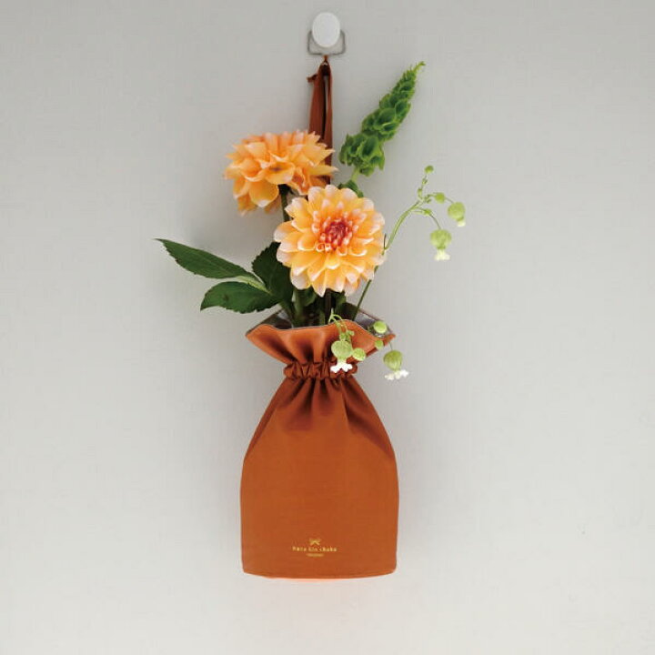 楽天市場】花瓶 花巾着 フラワーベース 花器 一輪挿し 割れない 軽量 M  