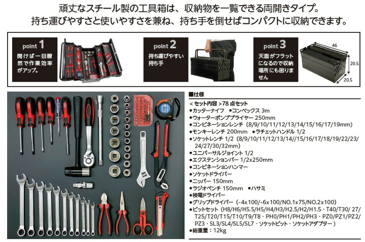 楽天市場】PROMOTE プロモート ファインツールセットPRO 工具セット 