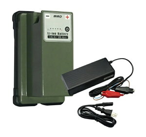 10Z0012 ���`�E���C�I���o�b�e���[ 14.4V 26.4Ah�@�o�b�e���[&�[�d��Z�b�g�@�r�[�G���I�[�W���p�� BMO JAPAN