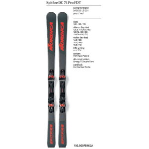 2024-2025 mfBJ NORDICA SPITF-DC 68 PRO FDT GY/RD +XCELL 12 FDT-BK/RD rfBOt