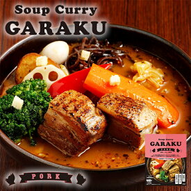 スープカレー GARAKU 札幌スープカレー 豚角煮 送料無料 北海道 お土産 ガラク カレー 有名店 人気 手土産 プレゼント 贈り物 ギフト 再現 レトルト 和風だし 白口浜真昆布 かつお 真昆布 豚 角煮