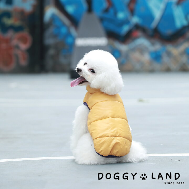 楽天市場 犬服 ドッグウェア ベスト 犬 服 犬の服 Cheepet チーペット ドギーランド Doggyland 秋冬 冬 送料無料 おしゃれ かわいい ブランド チワワ ミニチュアダックス トイプードル ダックス 軽い 暖か ダウンベスト リード穴 着やすい 優しい肌触り 犬服 ペット服
