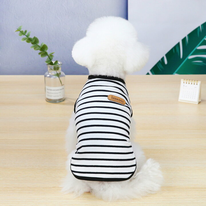 楽天市場 犬服 ドッグウェア Tシャツ 犬 服 犬の服 Dogbaby ドッグベービー ドギーランド Doggyland 春夏 夏 送料無料 おしゃれ かわいい チワワ ミニチュアダックス トイプードル ダックスストライプ 薄手 部屋着 抜け毛対策 ワンポイント タグ ペット服 いぬ イヌ